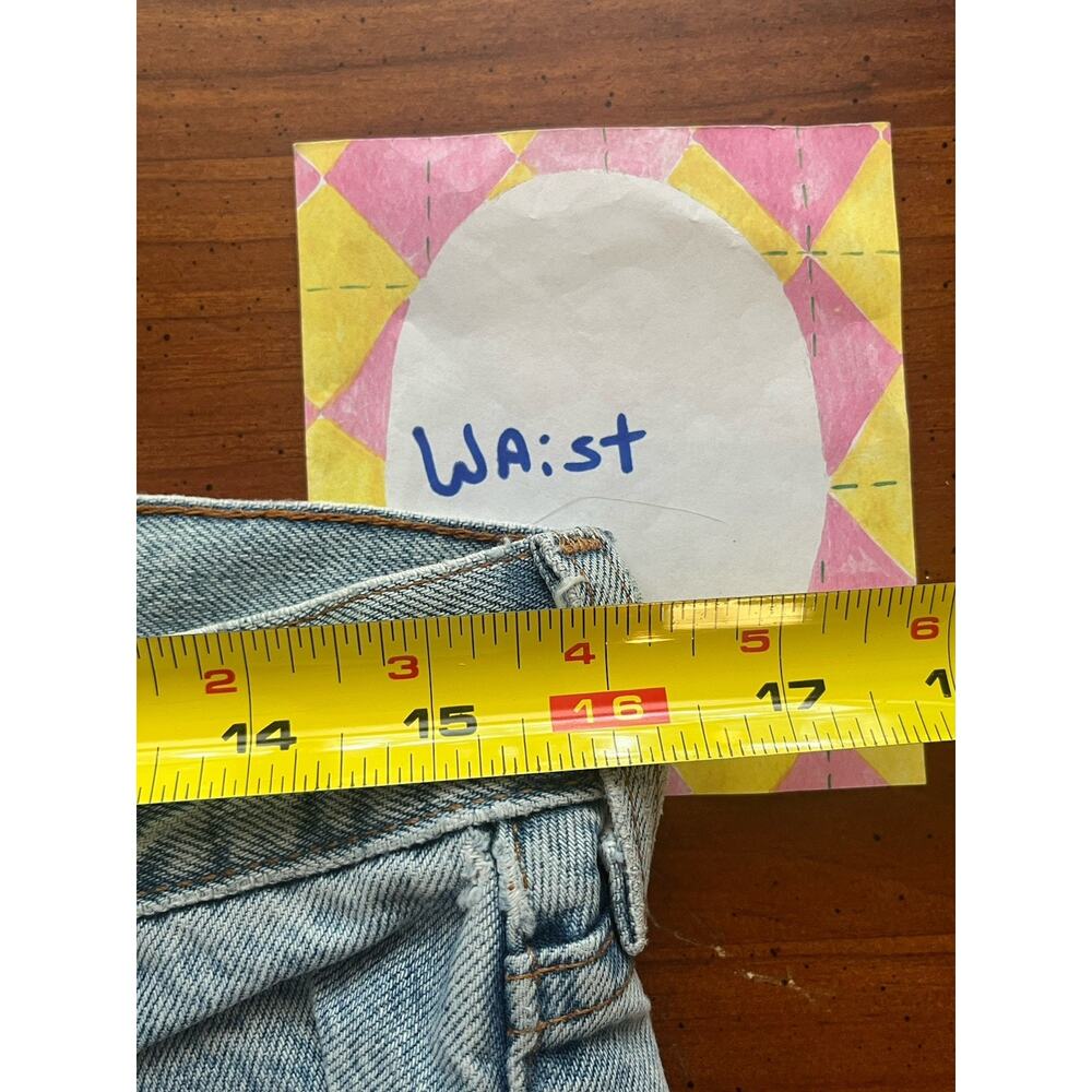 Vtg. Hollister Co Low-Rise Flare Jean 4 R 100% Cotton Boho Distressed Y2K Ripped - Picture 14 of 16